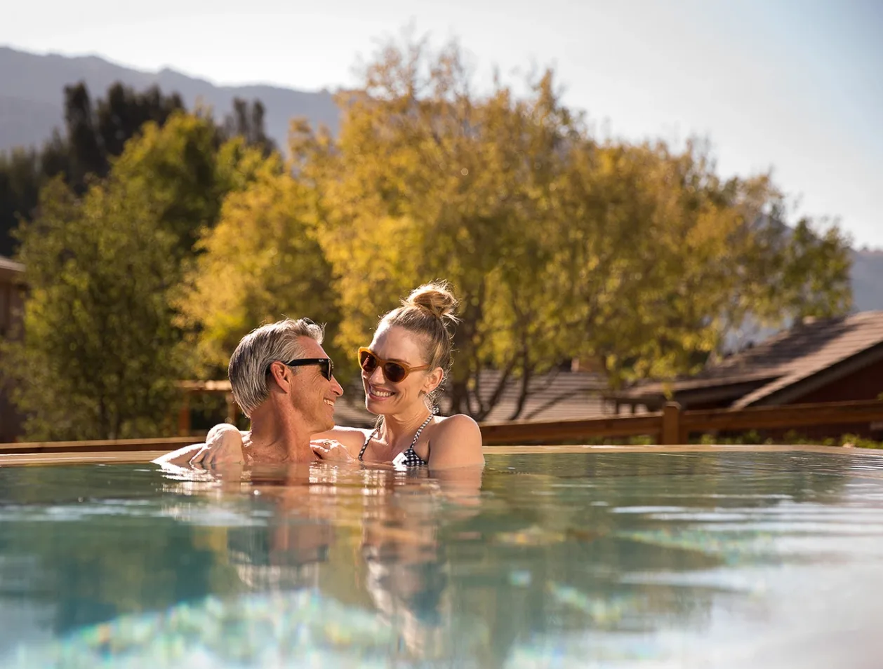 Bernardus Lodge Spa weekend getaway california couple in hot tub